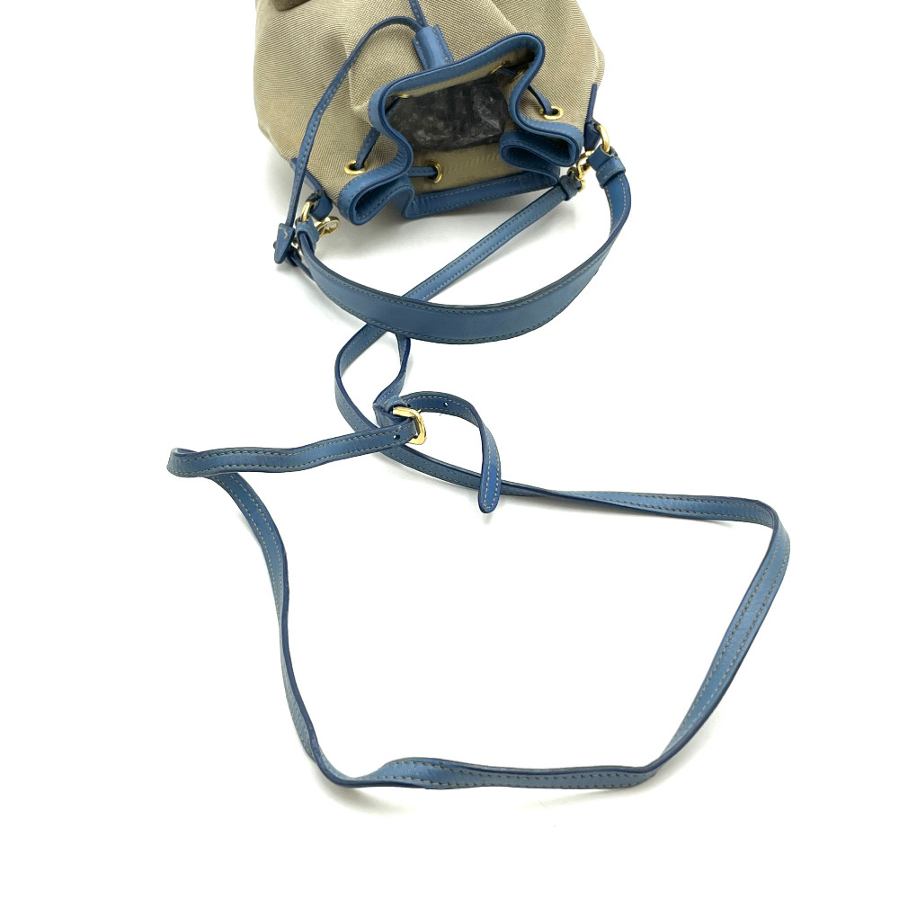 Prada Beige Fabric Heritage Bucket Two-Way Bag - 7