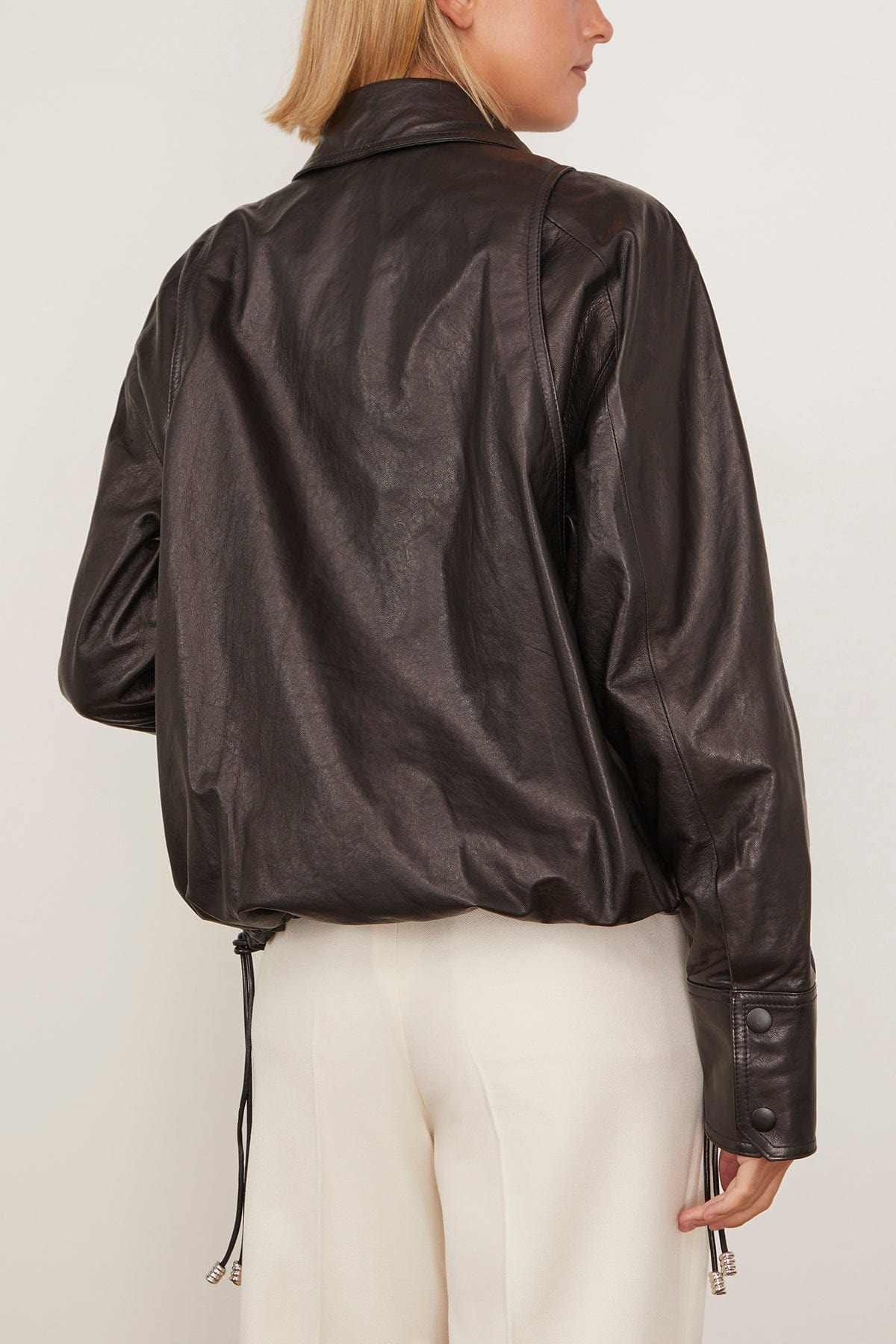Harper Balloon Jacket in Black - 4
