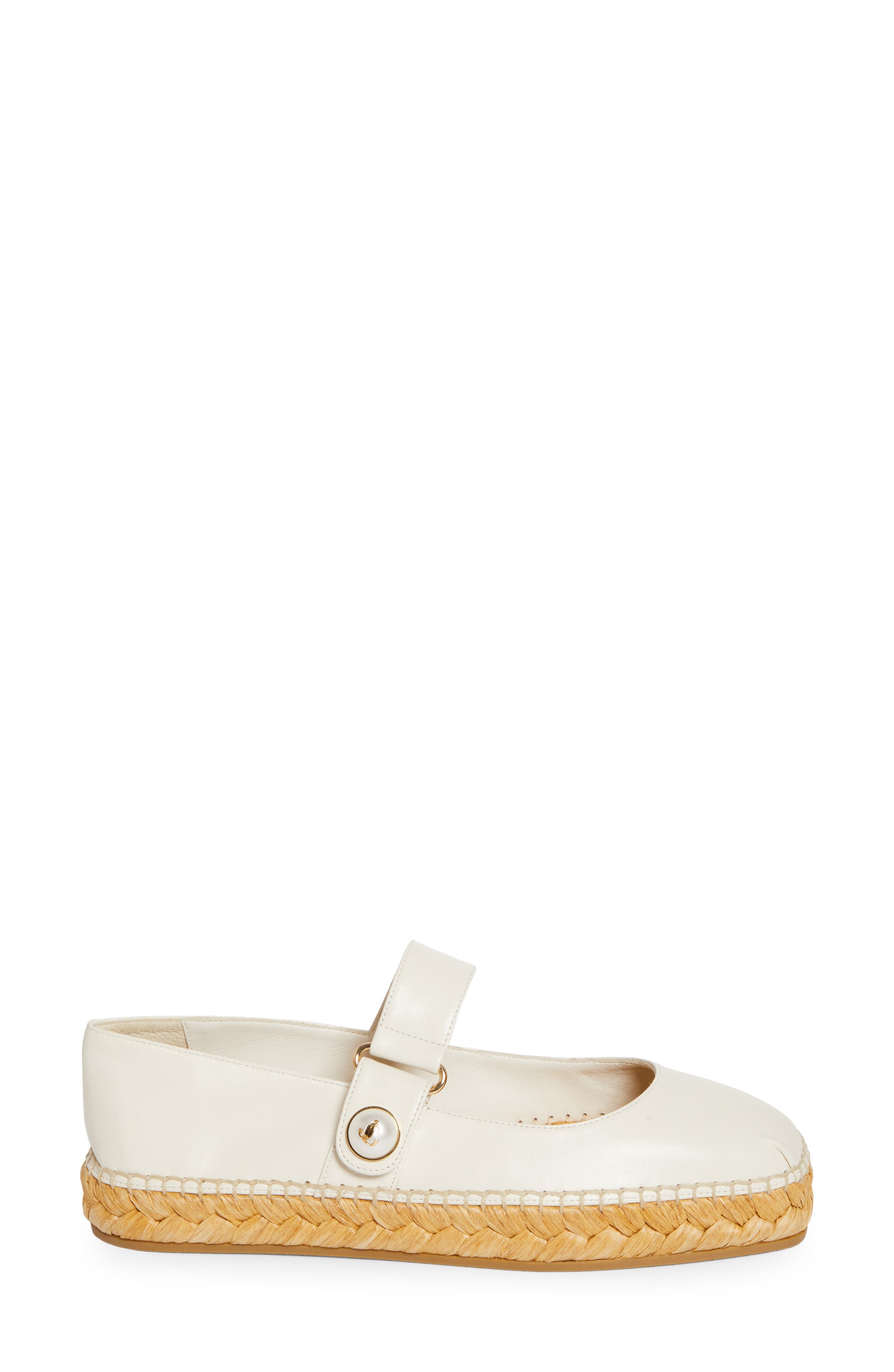 Jimmy Choo Fayence Espadrille Mary Jane Flat in Latte at Nordstrom - 3