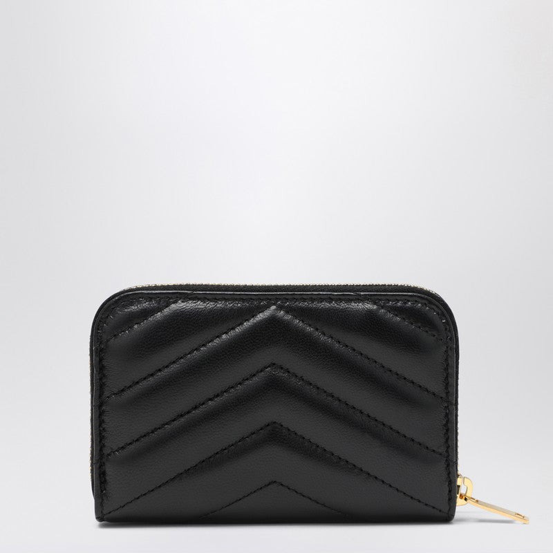 Saint Laurent Black Cassandre Matelassé Wallet Women - 2