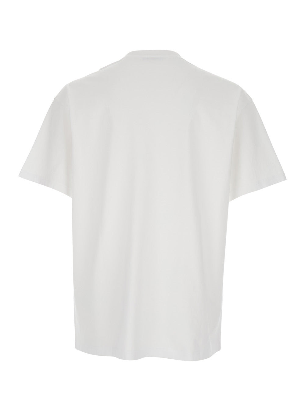 Givenchy Men White Crewneck T-Shirt With Logo Patch On The Front In Cotton Man - 2