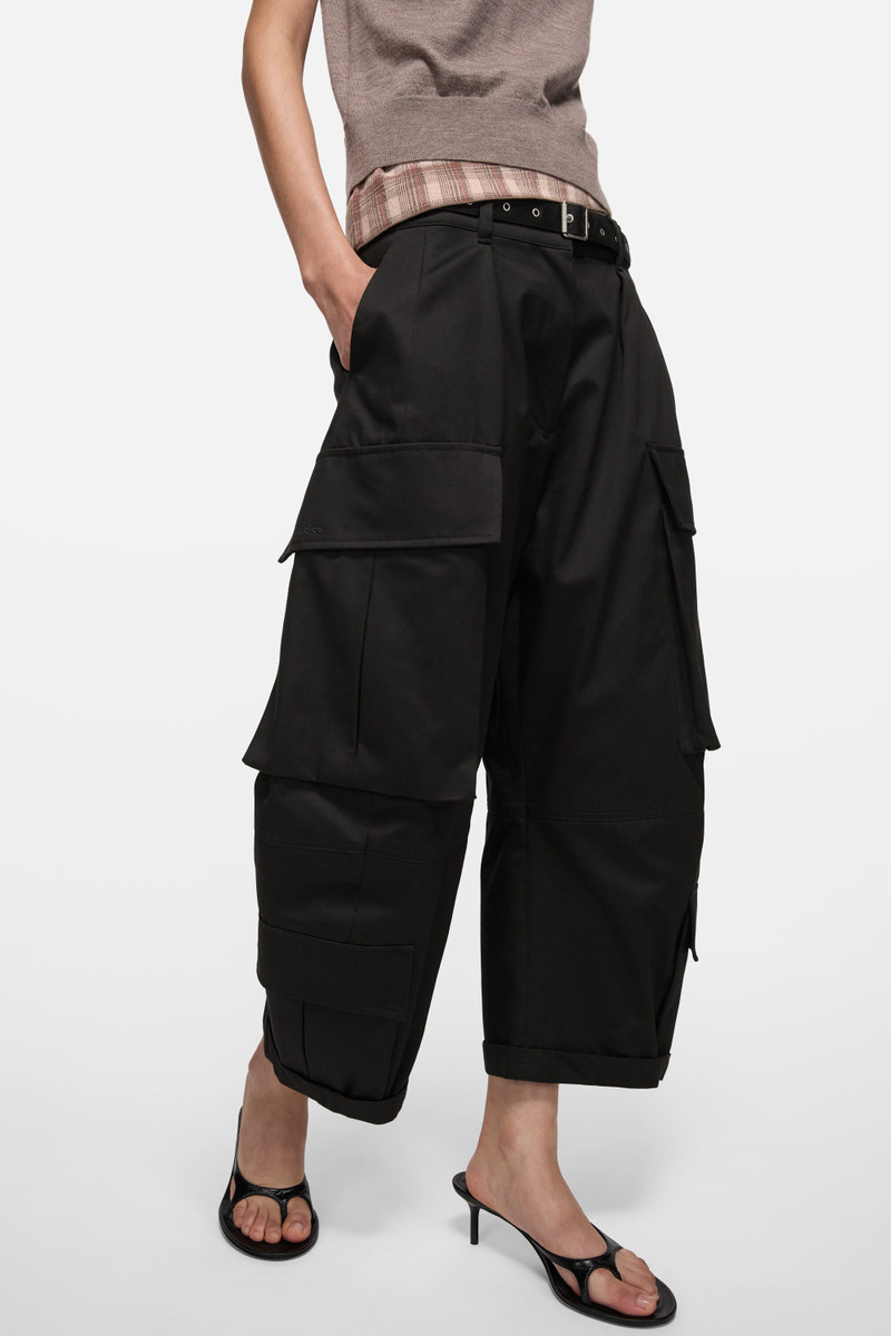 Cargo trousers with belt - Black 3