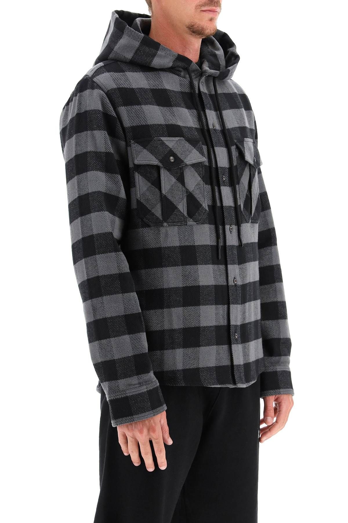 HOODED FLANNEL SHIRT - 3