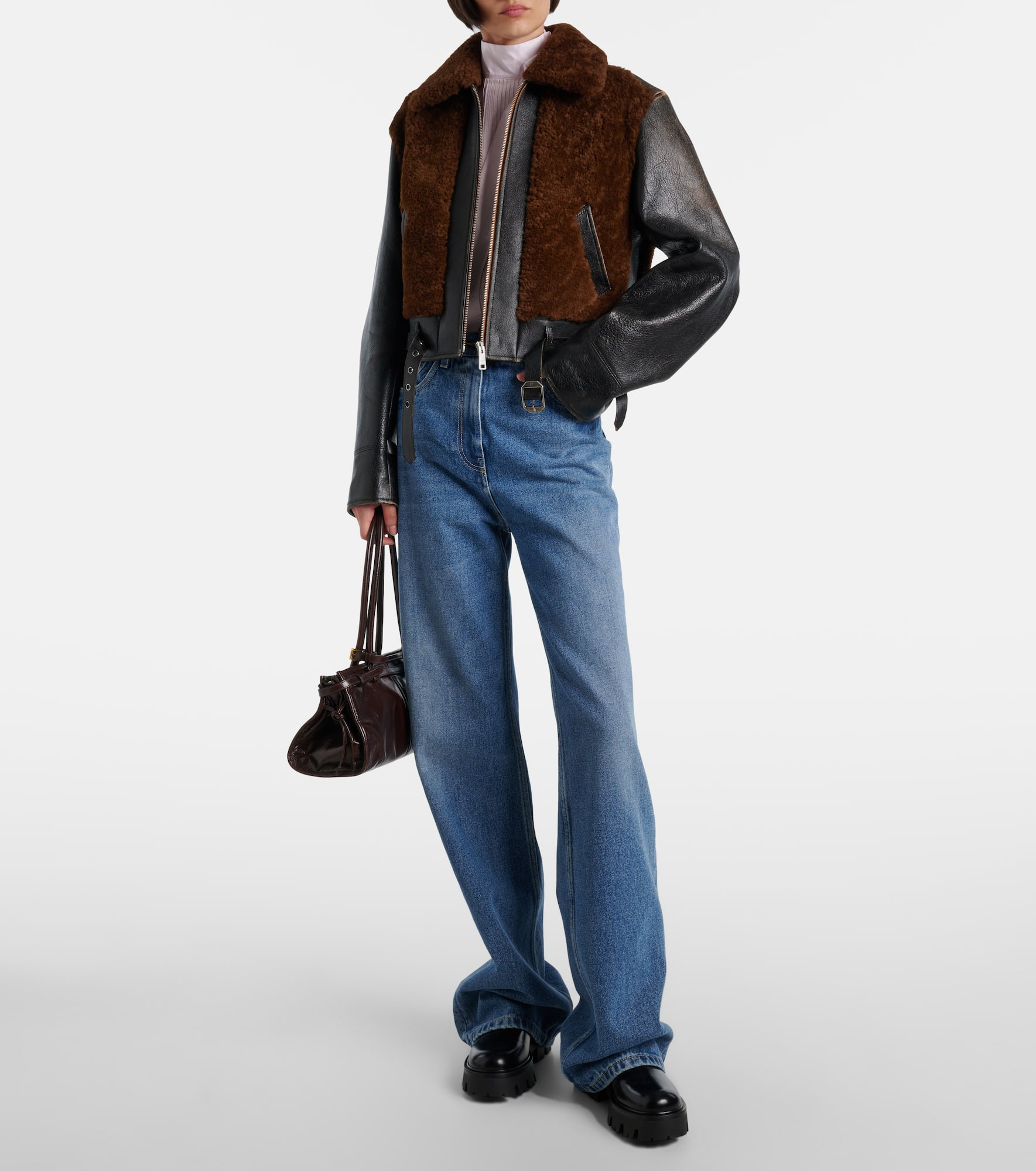50 leather platform Chelsea boots - 3