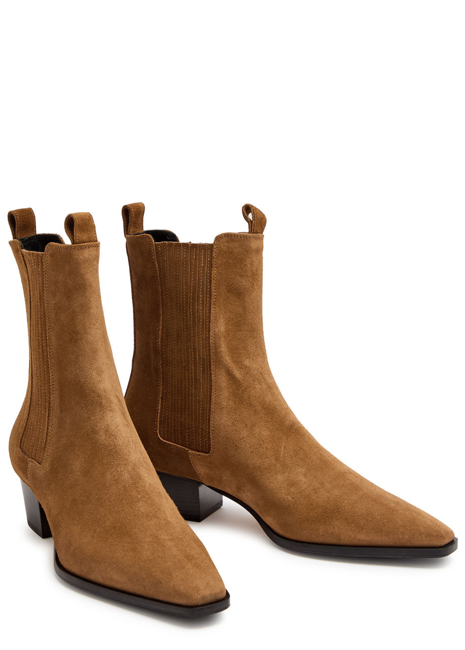 Aeyde Agata 35 Suede Ankle Boots - 3