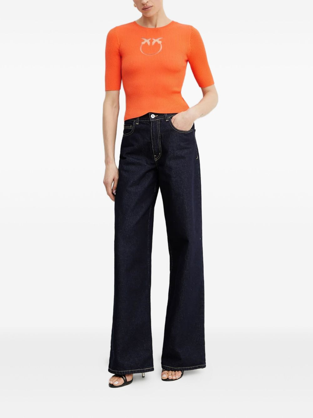 Love Birds ribbed top - 2