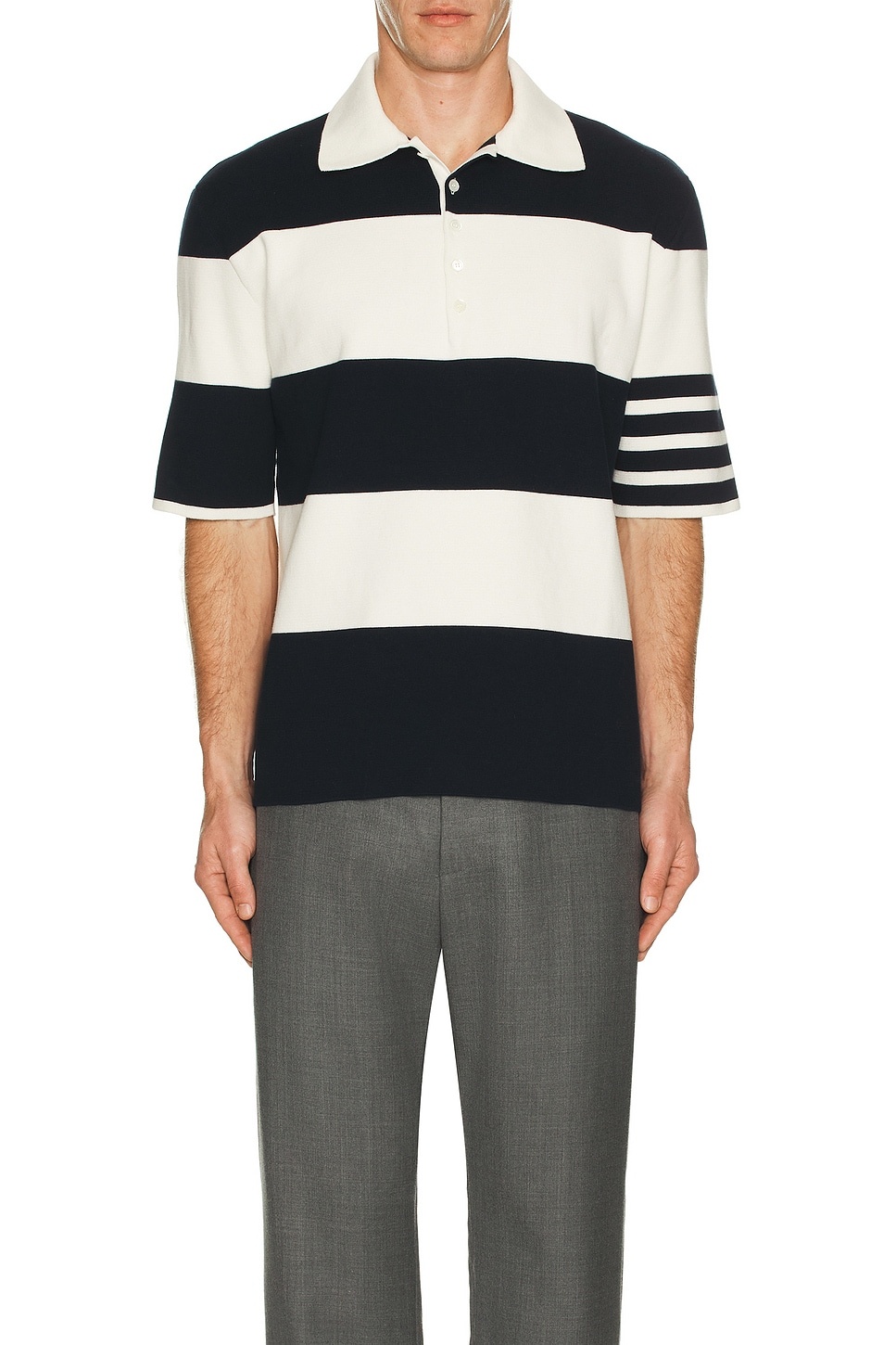 Rugby Stripe Short Sleeve Polo - 3