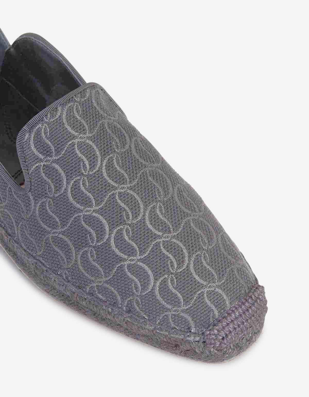 Christian Louboutin Espadon CL Jacquard Grey Espadrilles - 5