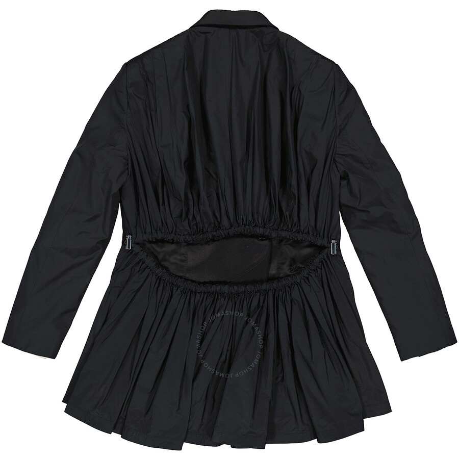 Burberry Black Wool And Taffeta Cut-out Back Tuxedo Jacket - 2