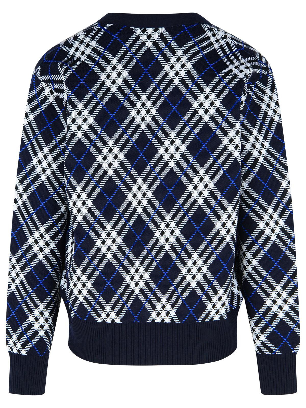 Burberry 'George' Blue Wool Cardigan Men - 3