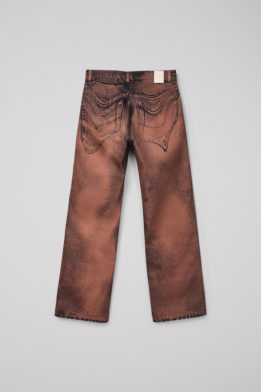 Brown-black Denim Jeans - 4