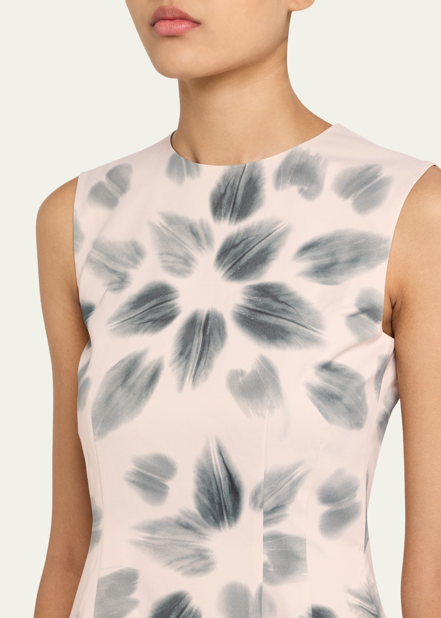 Delavina Printed Sheath Midi Dress - 5