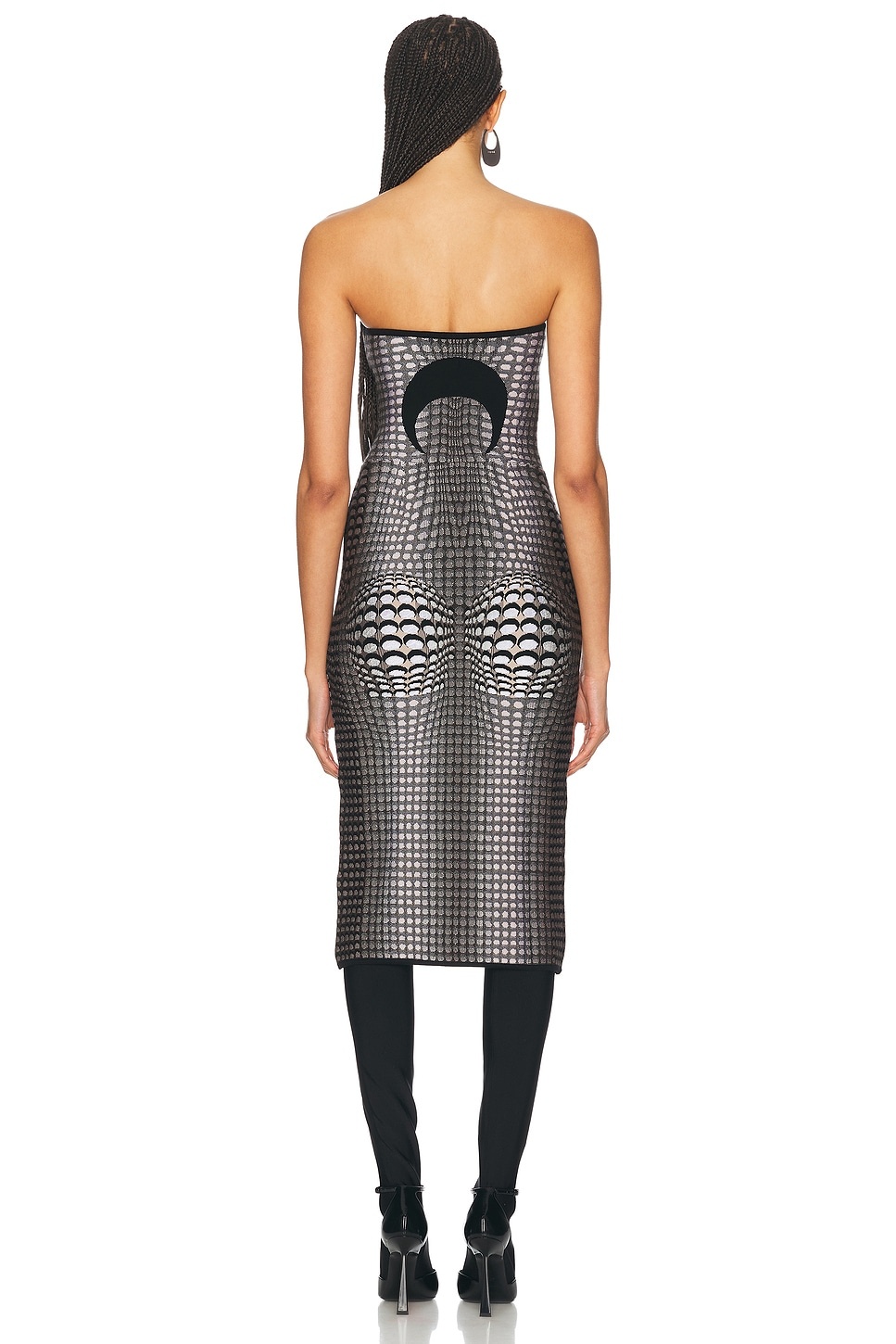 Moon Skin Jacquard Knit Tube Dress - 3