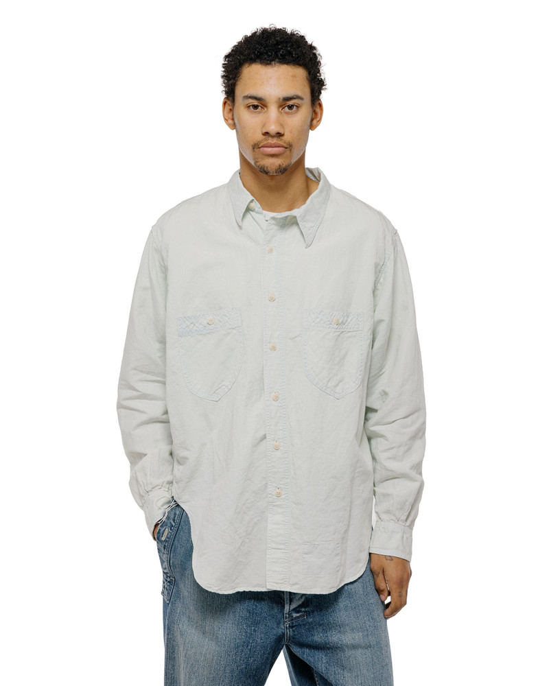NICENESS Elmes Articulated Shirt Ice Blue outlook