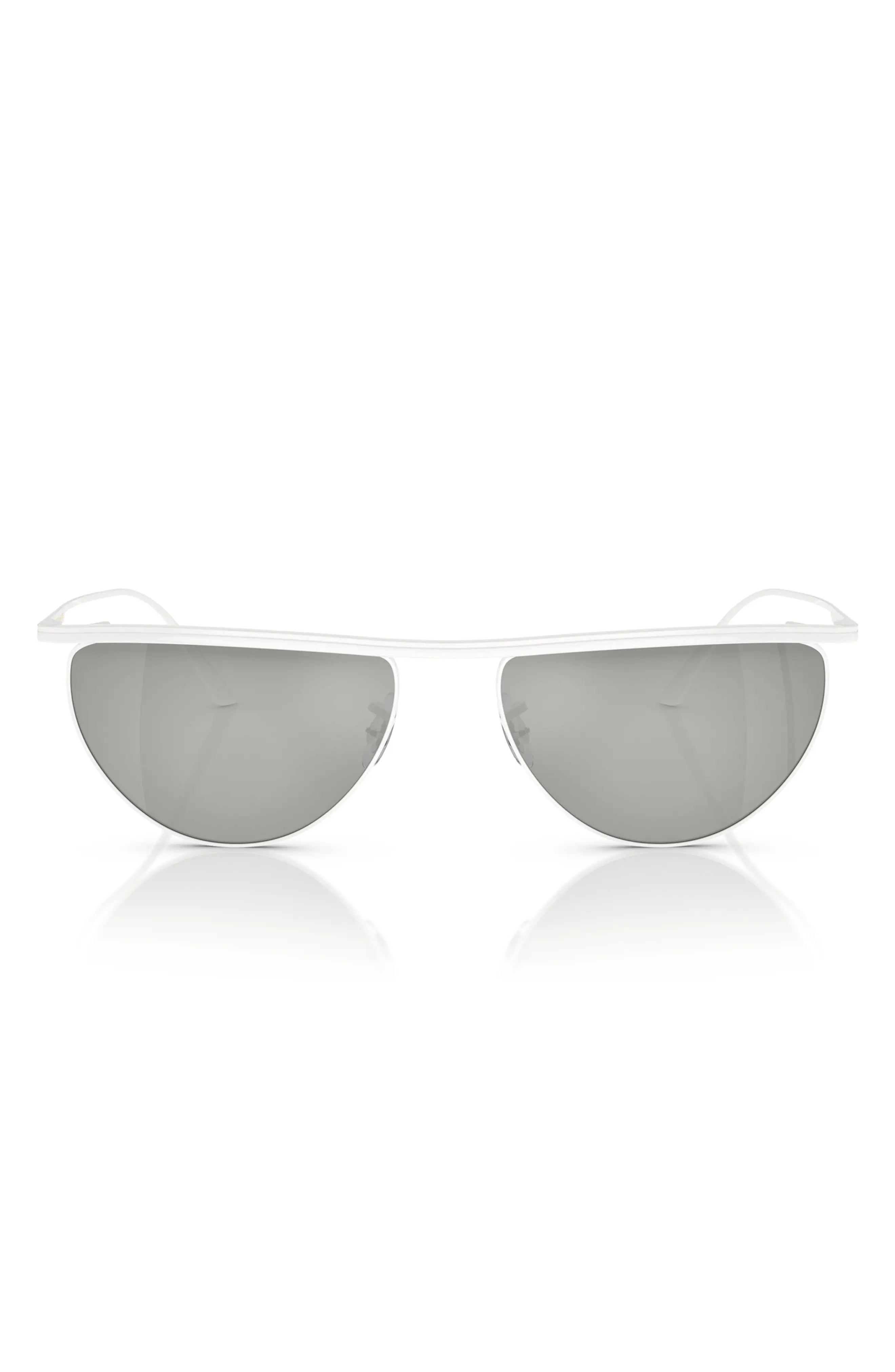 x KHAITE 56mm Mirrored Irregular Sunglasses - 4