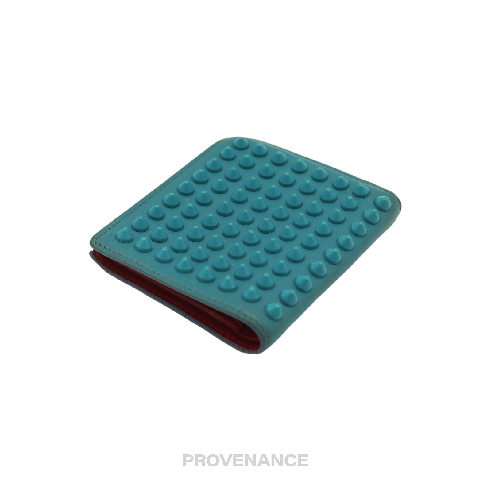 Christian Louboutin Spike Card Wallet - Turquoise - 2
