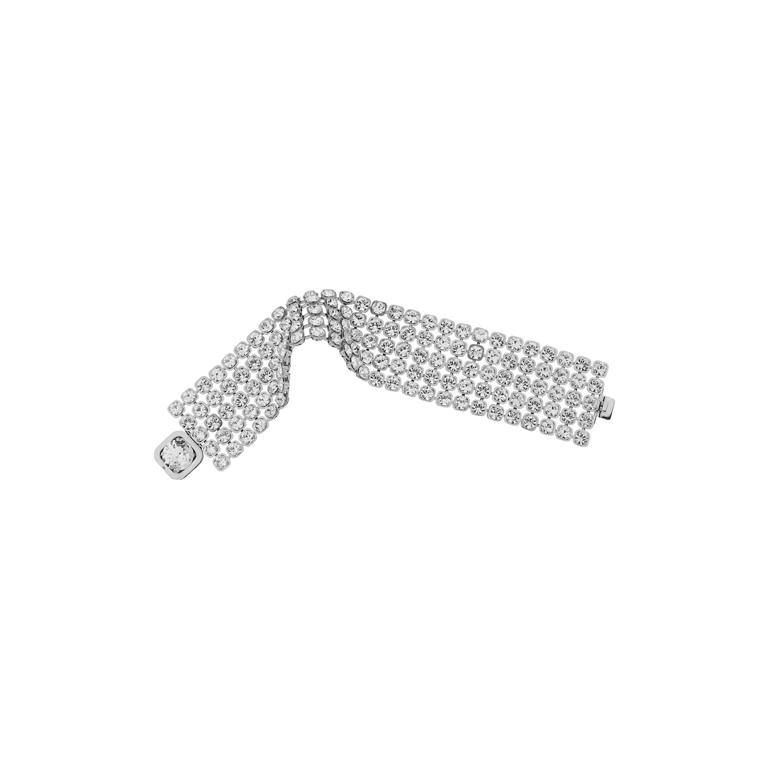 Women's 10pm Choker in Shiny Silver - 3