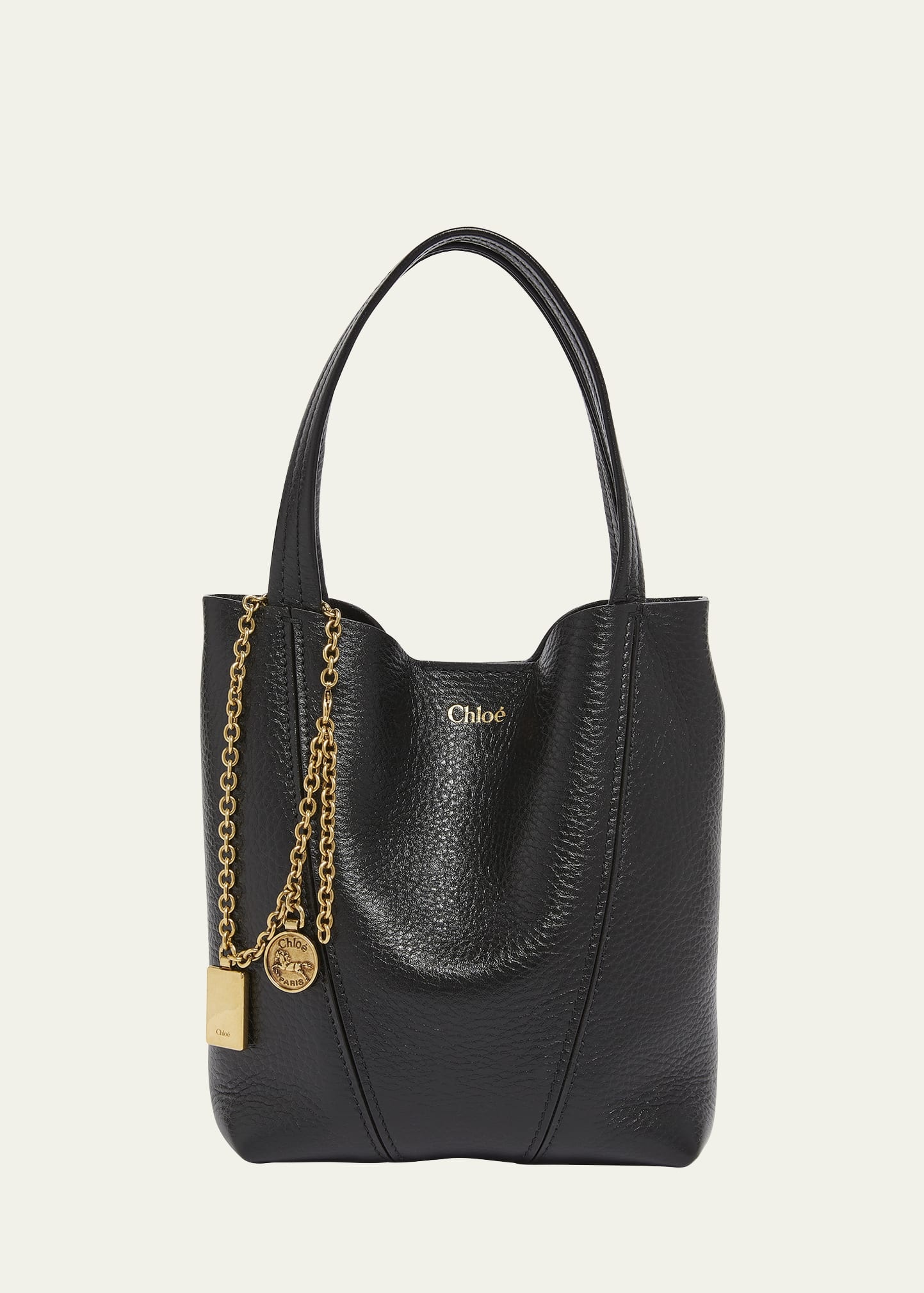 Spin Mini Tote Bag in Grained Calfskin - 1