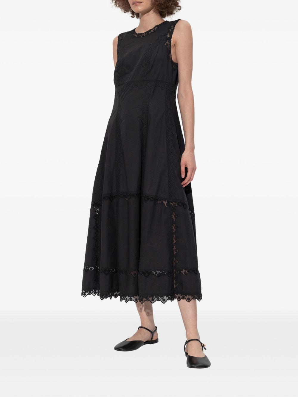 Anela lace-trimmed midi dress - 3