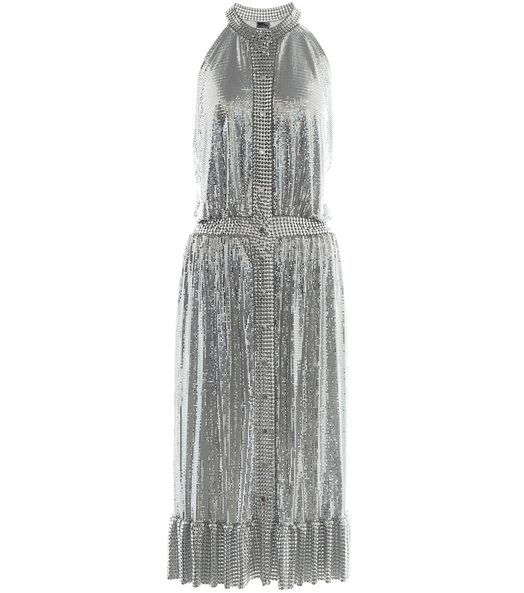 Chain halterneck midi dress - 1