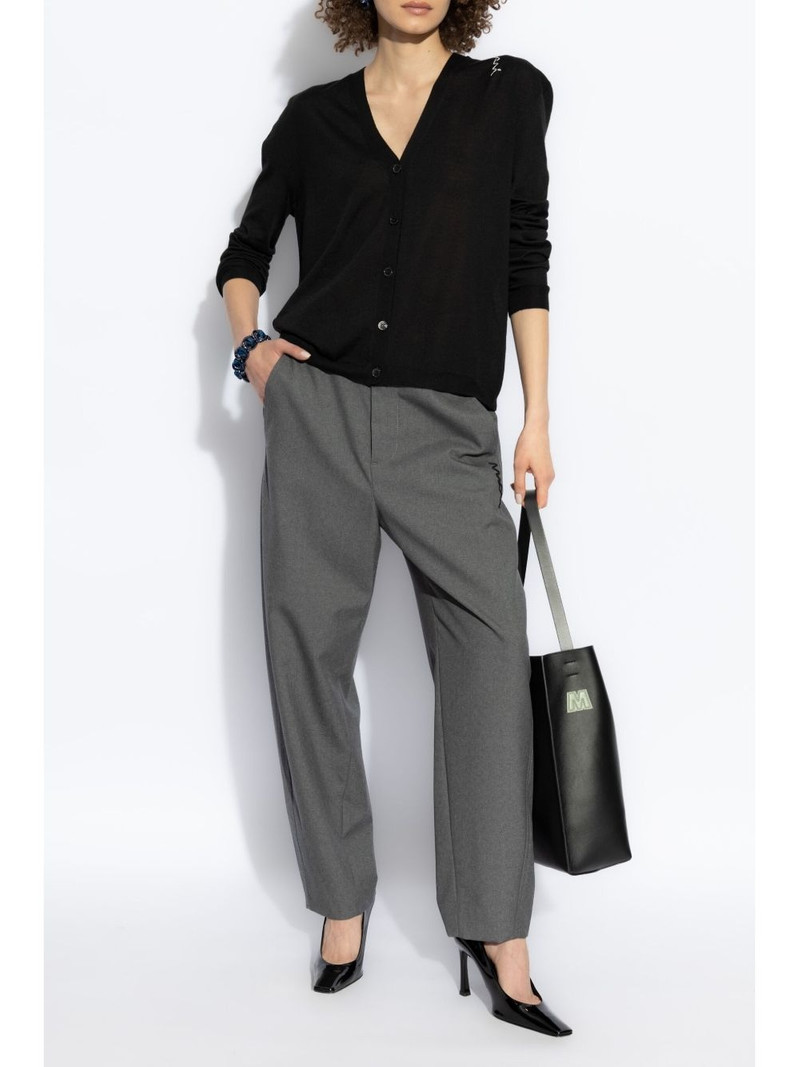 Marni embroidered-logo cardigan outlook
