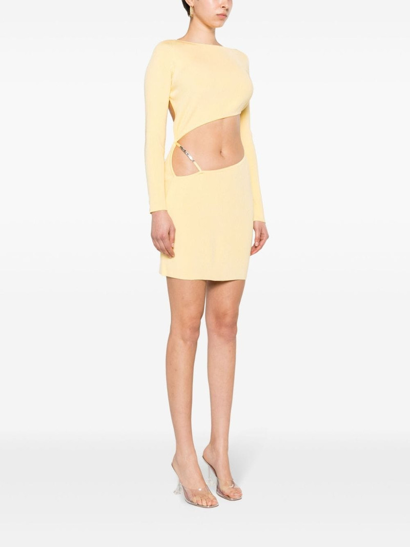 asymmetric ribbed minidress 3