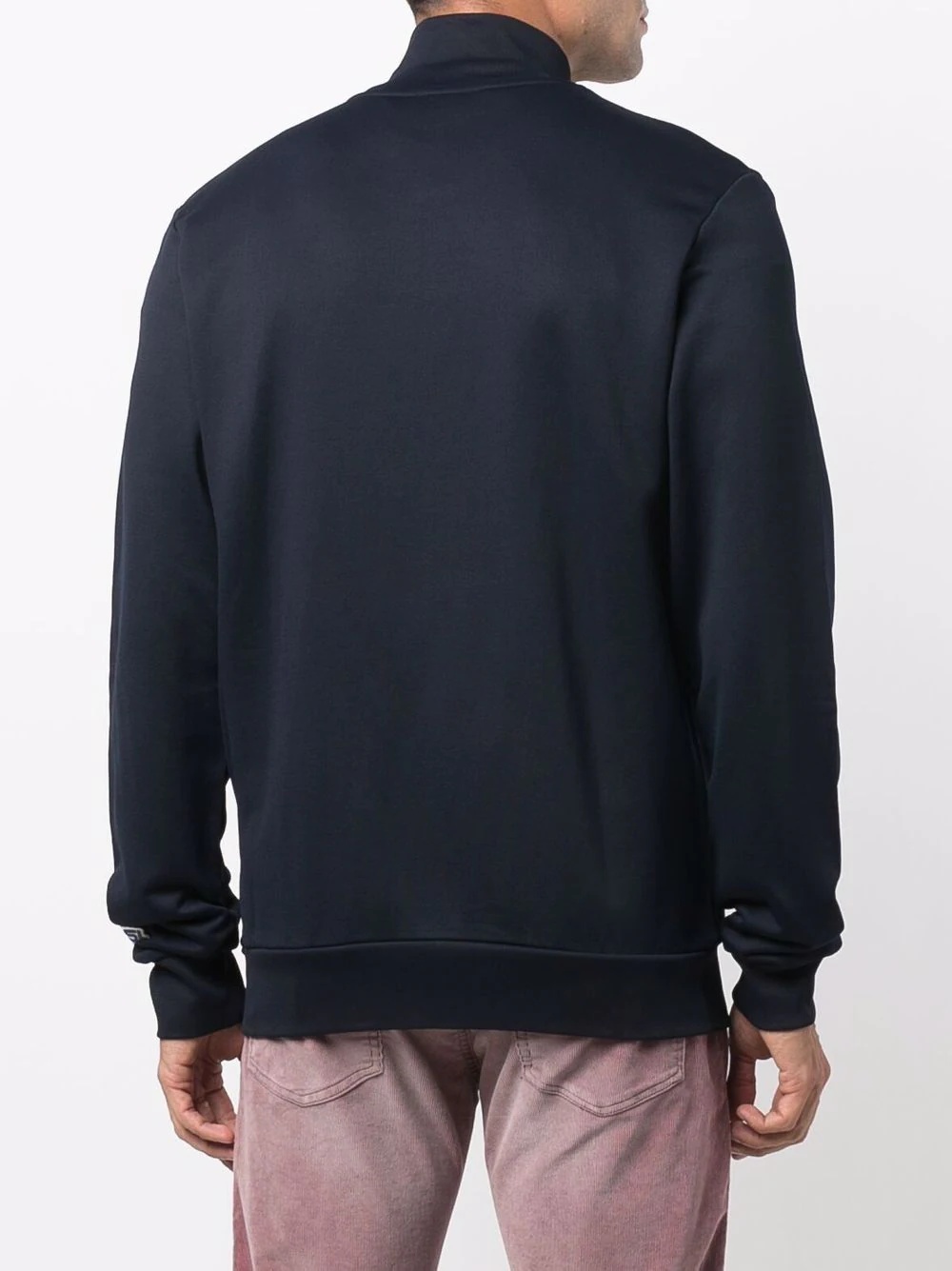 two-tone zip-up sweatshirt - 4