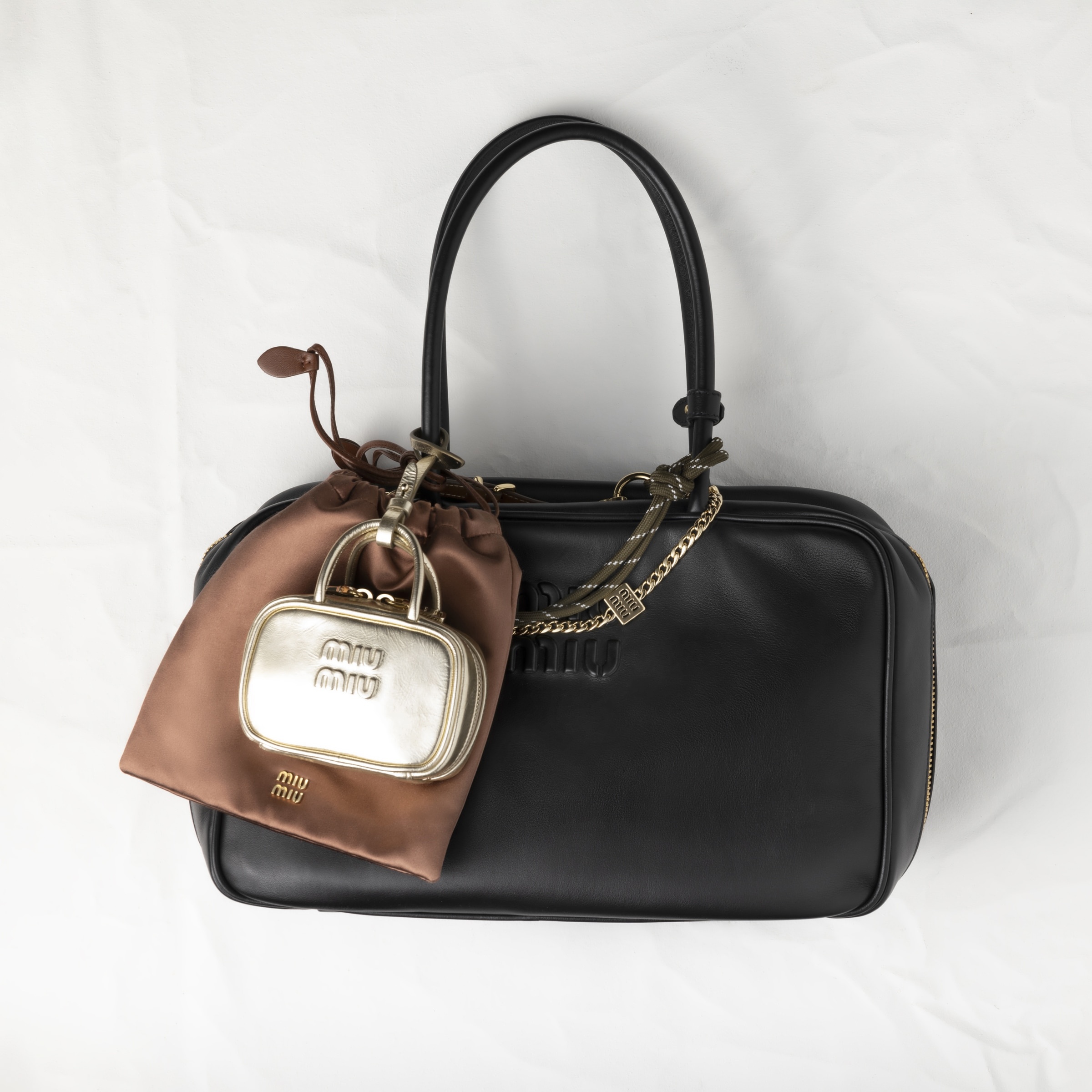 Beau laminated leather micro bag - 2