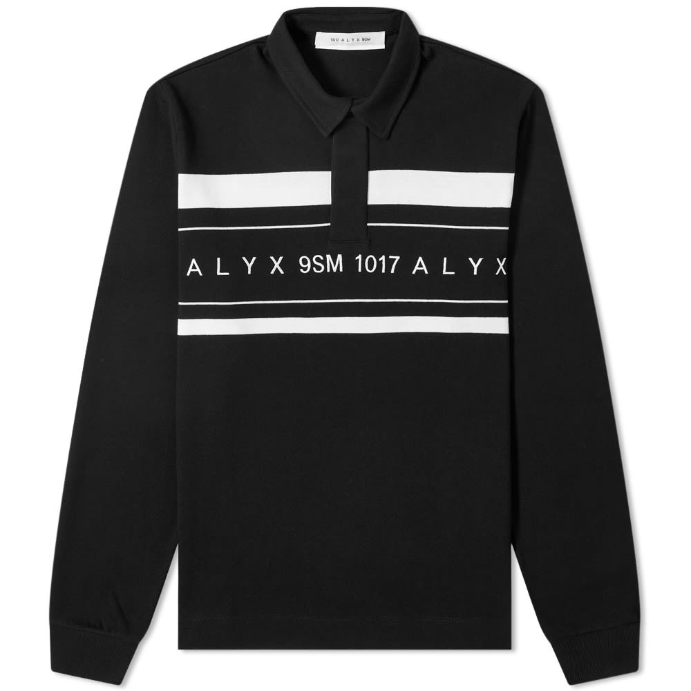 1017 ALYX 9SM Long Sleeve Logo Striped Polo - 1