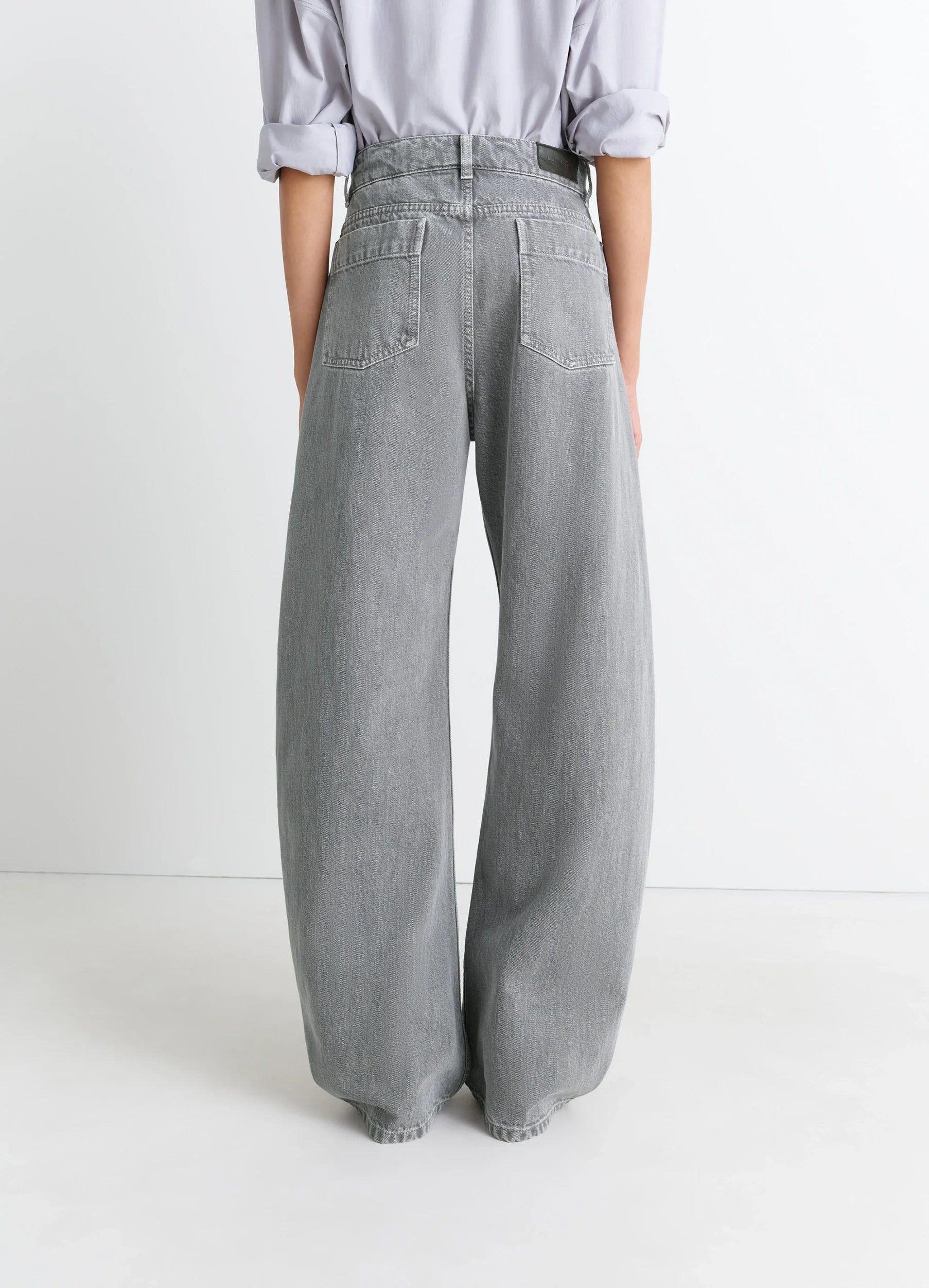 HIGH WAISTED CURVED PANTS - 5