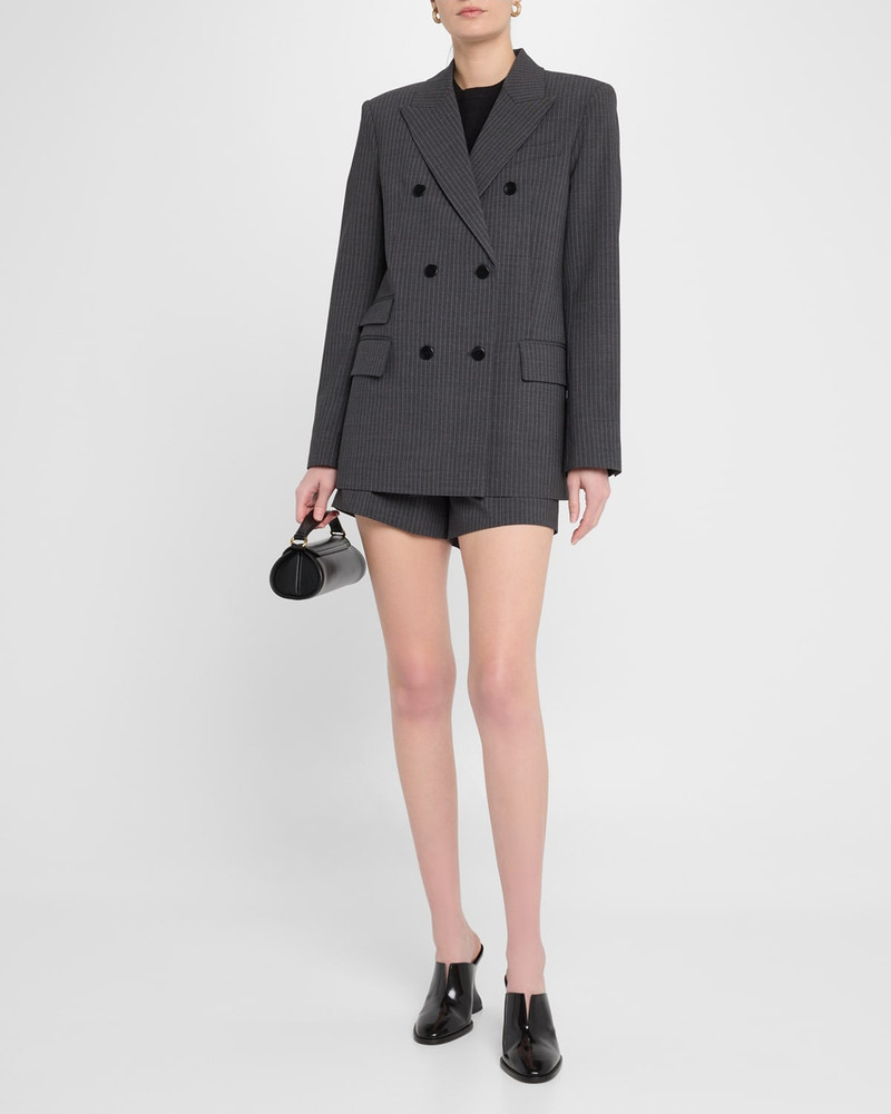 MARIA McMANUS Billiet Pinstripe Double-Breasted Blazer outlook