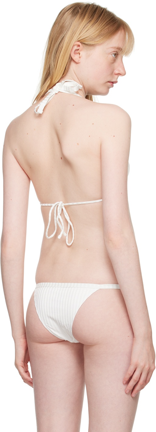 gimaguas White Nina Bikini Top | REVERSIBLE