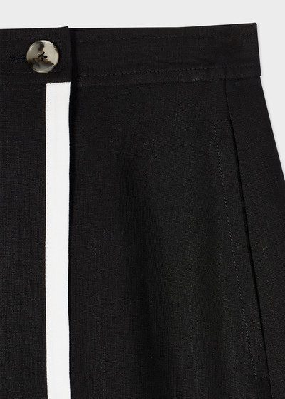 Paul Smith Women's Black Linen Wrap Skirt outlook