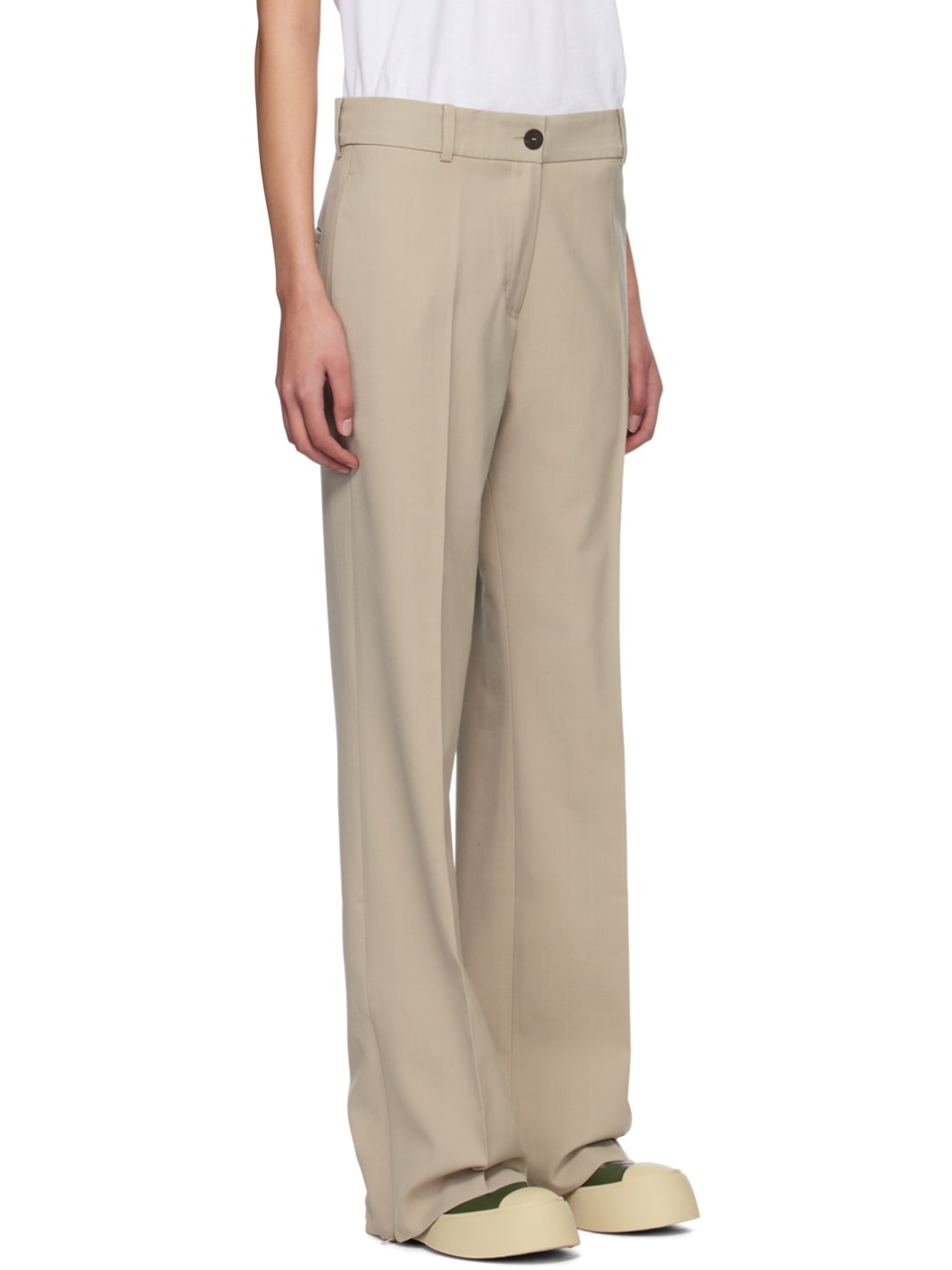 Beige Rie Trousers - 2
