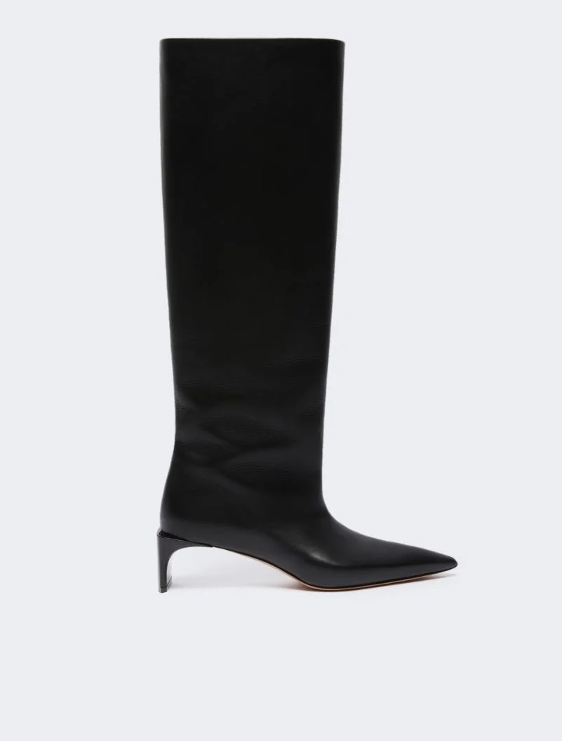 Knee-high boots - BLACK - 1
