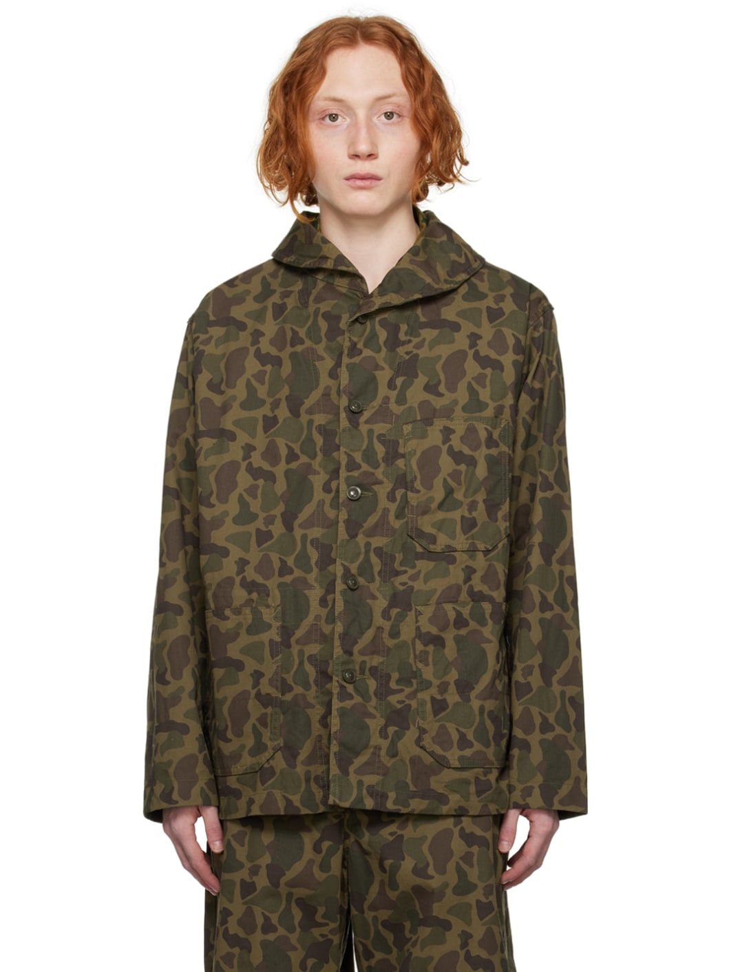 Engineered Garments Khaki Utility Jacket | REVERSIBLE