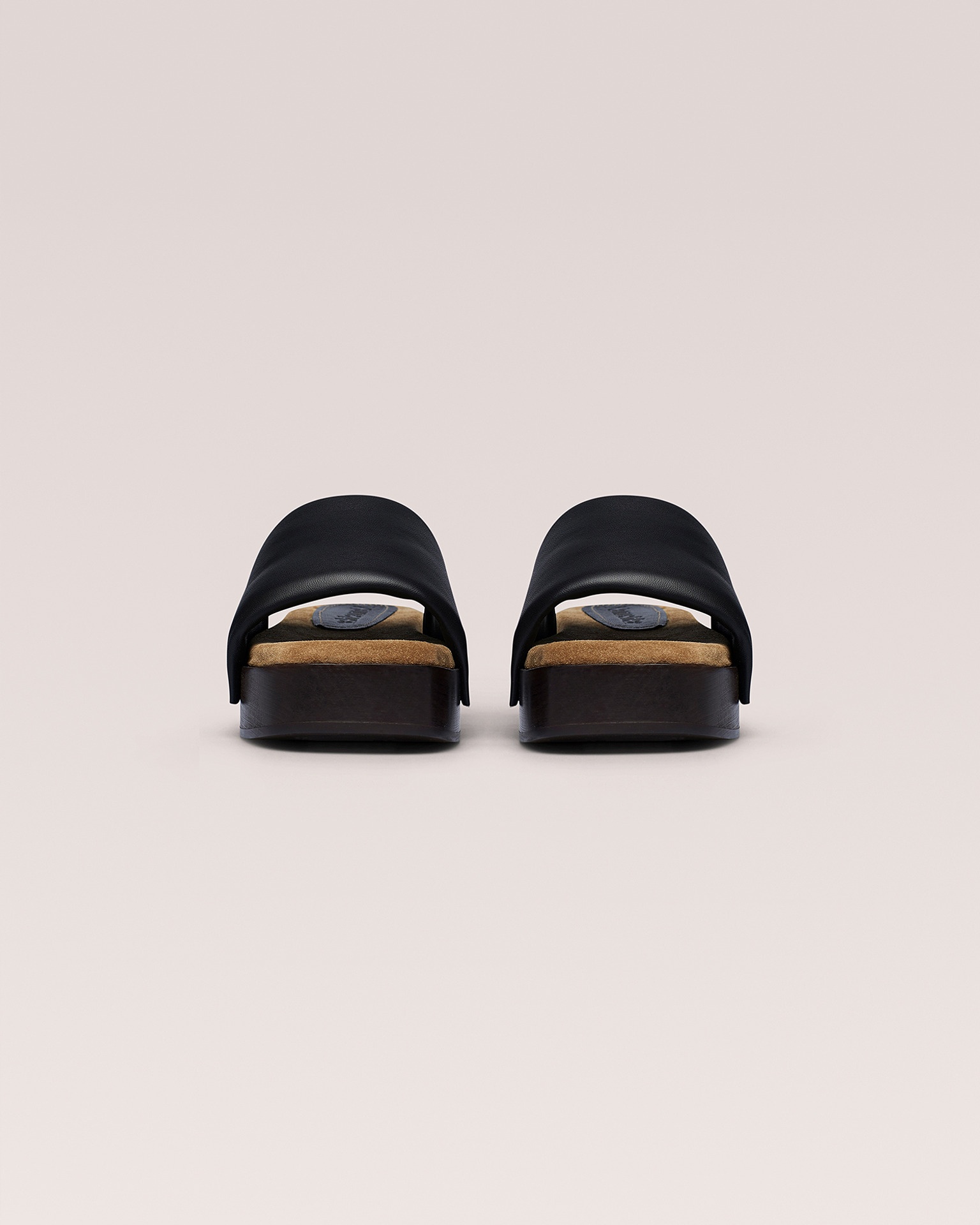 STEFFLON - Leather and suede sandals - Black - 4