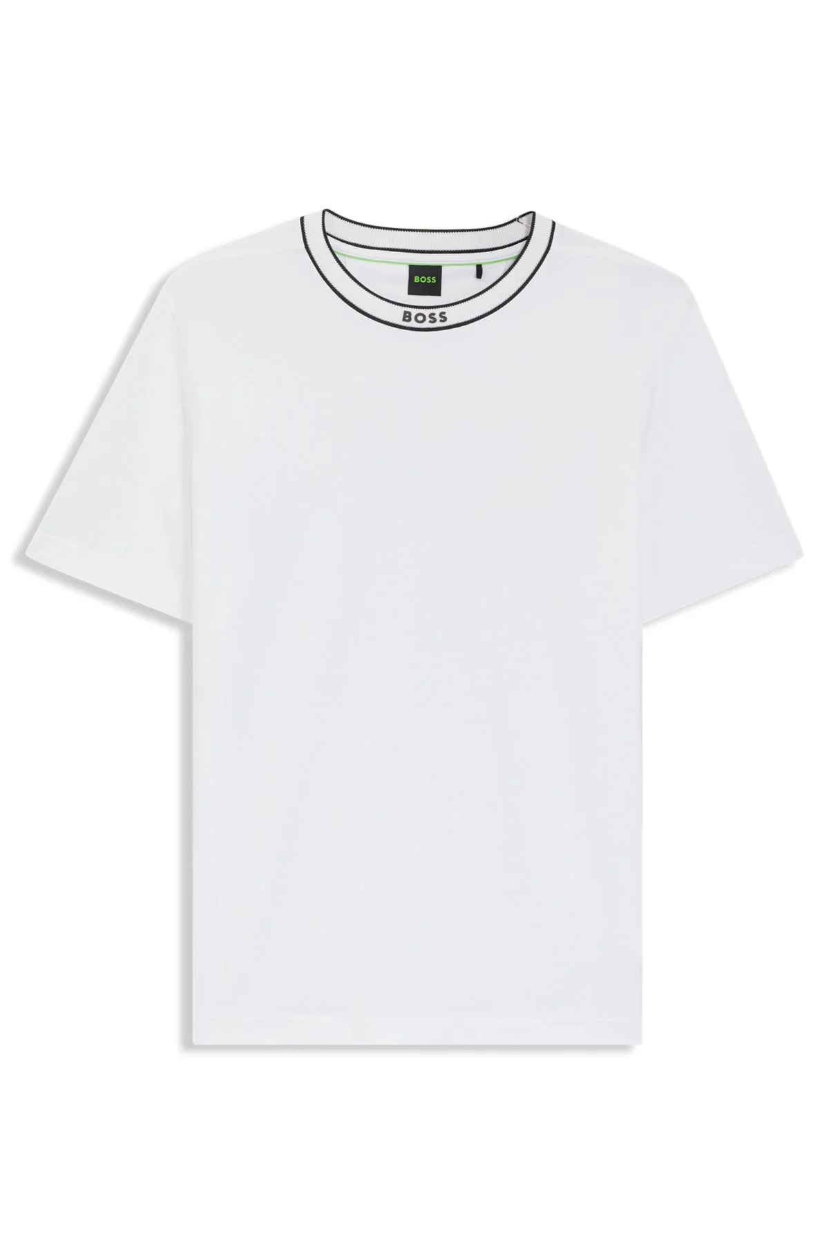 COTTON T-SHIRT WITH LOGO CREW NECK - 1