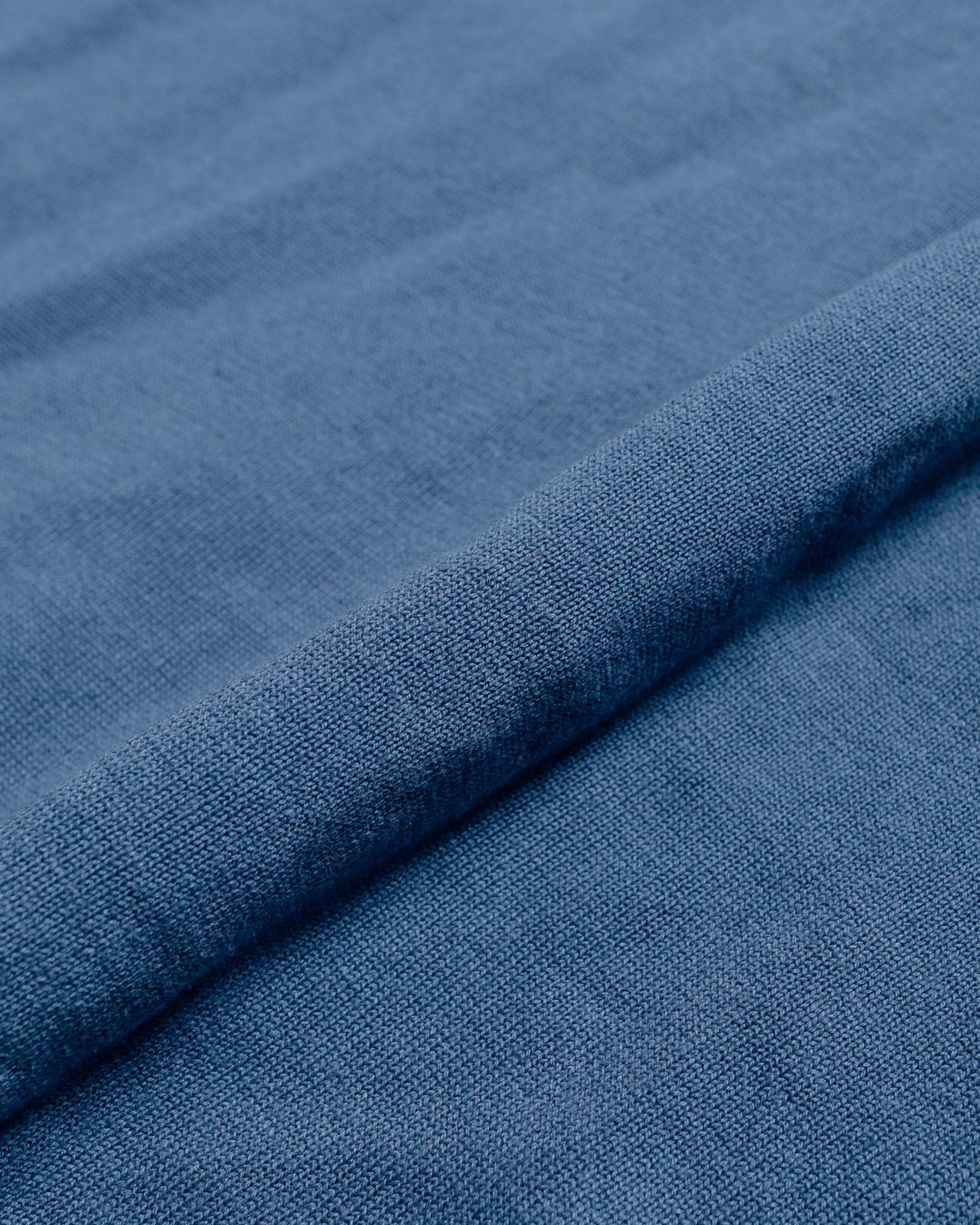 Leif Cotton Linen Polo Calcite Blue - 5