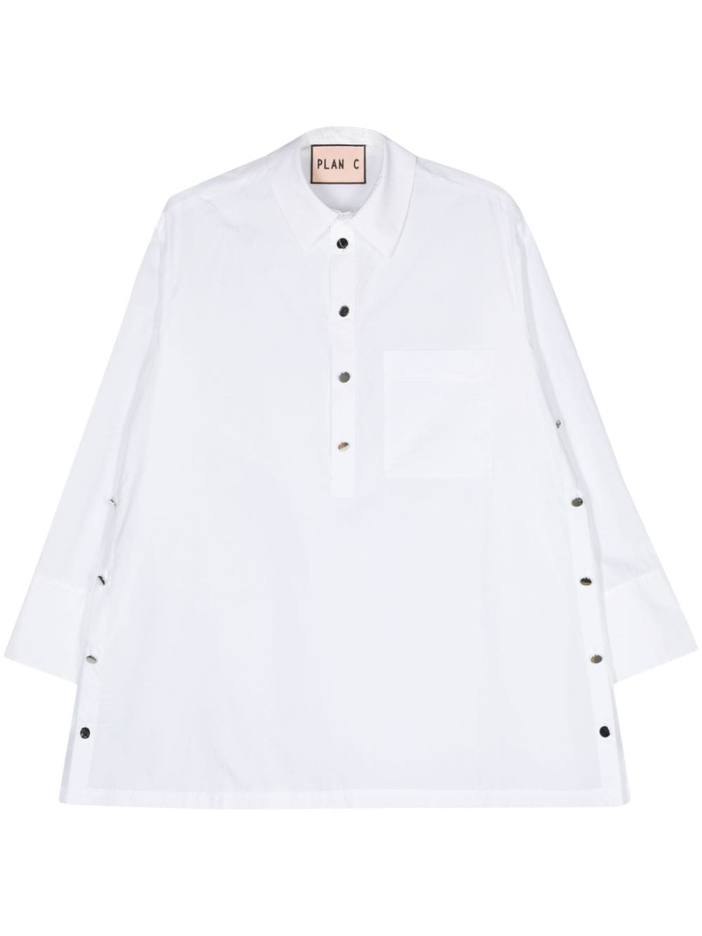 long-sleeve poplin shirt - 1