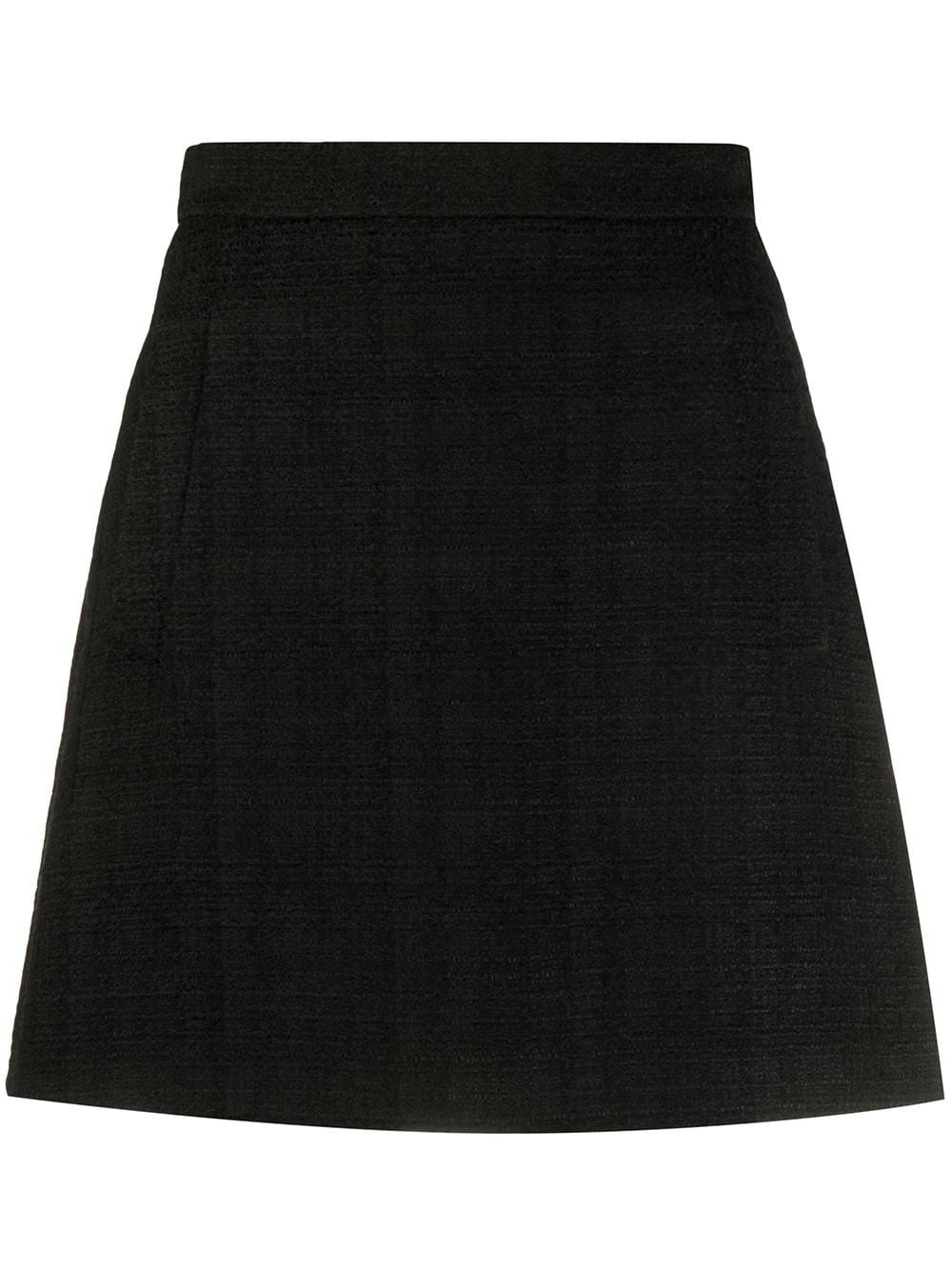 tweed style high-waisted skirt - 1