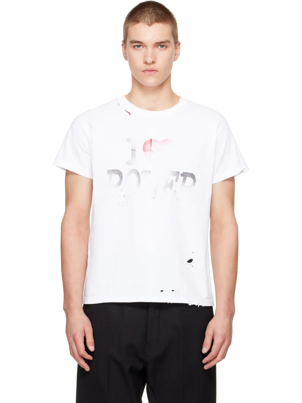 White Short-Sleeve Power T-shirt - 1