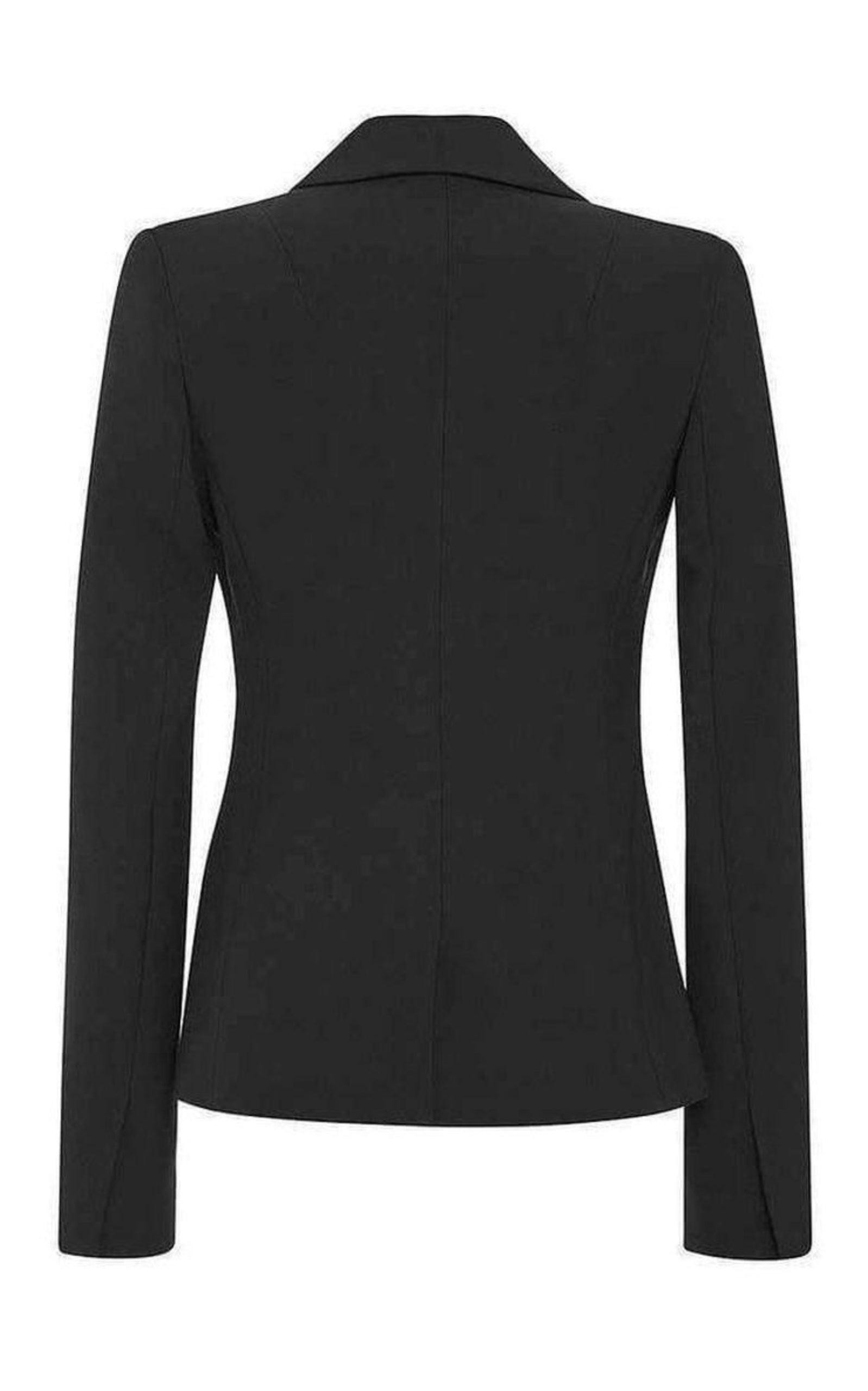 Double Wool Signature Closure Blazer - 3