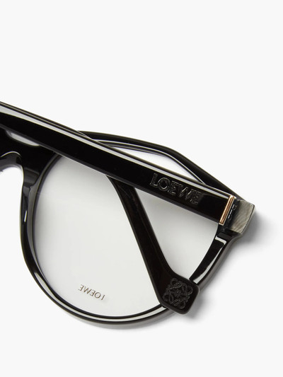 Loewe Oversized round acetate glasses outlook