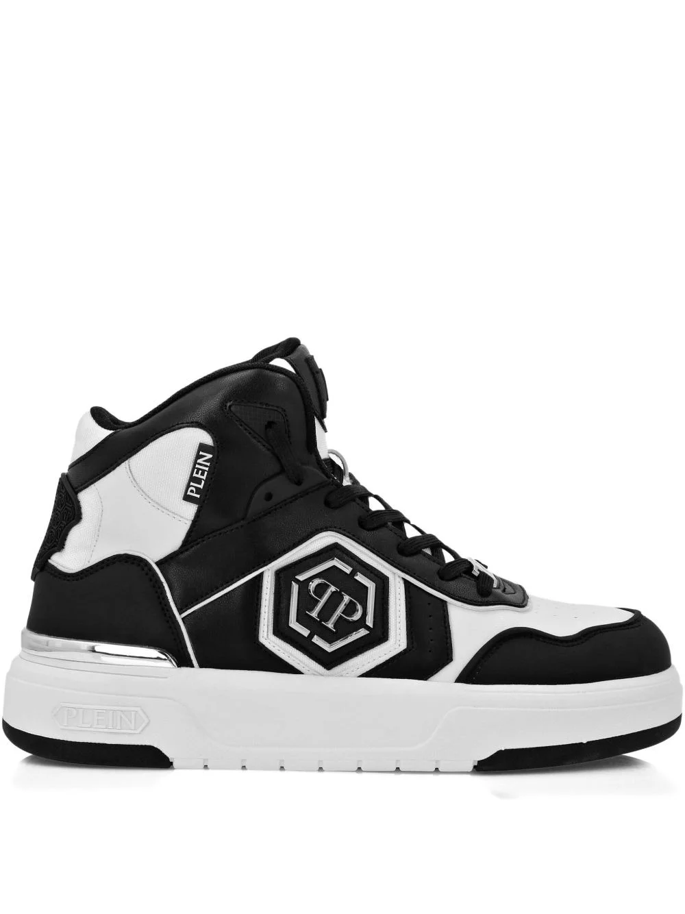 logo-plaque sneakers - 1