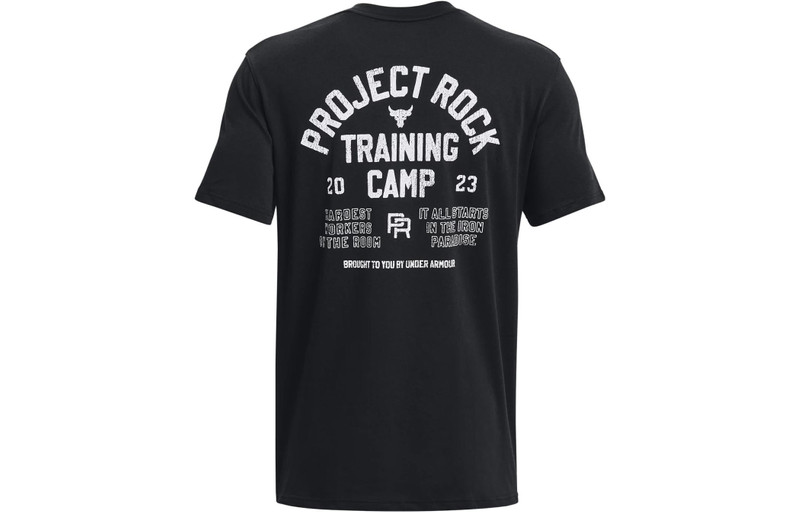 Under Armour Under Armour Project Rock Training Heavyweight Short Sleeve T-shirt 'Black' 1379114-001 outlook