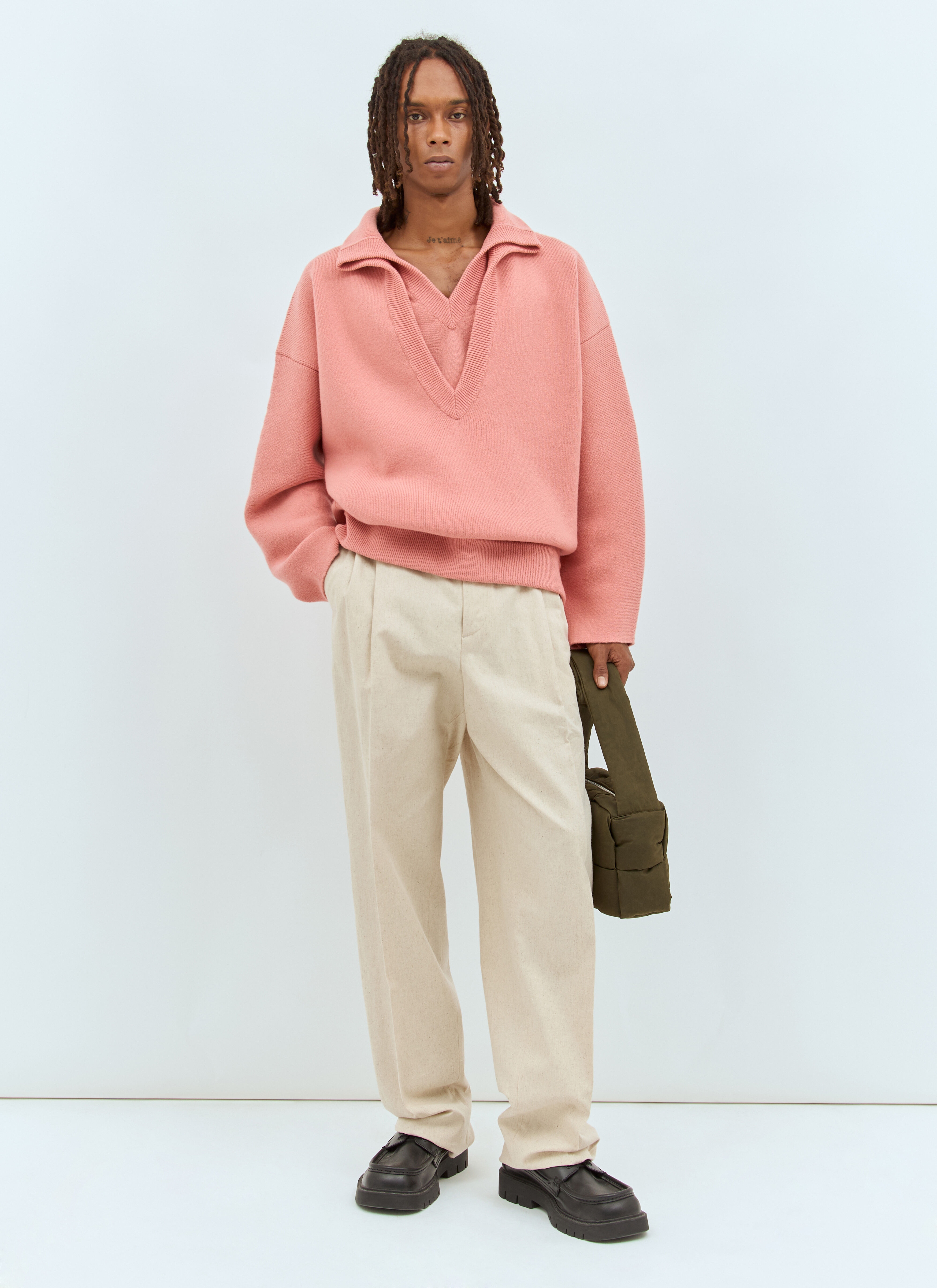 Natural Crisp Poplin Pants - 2