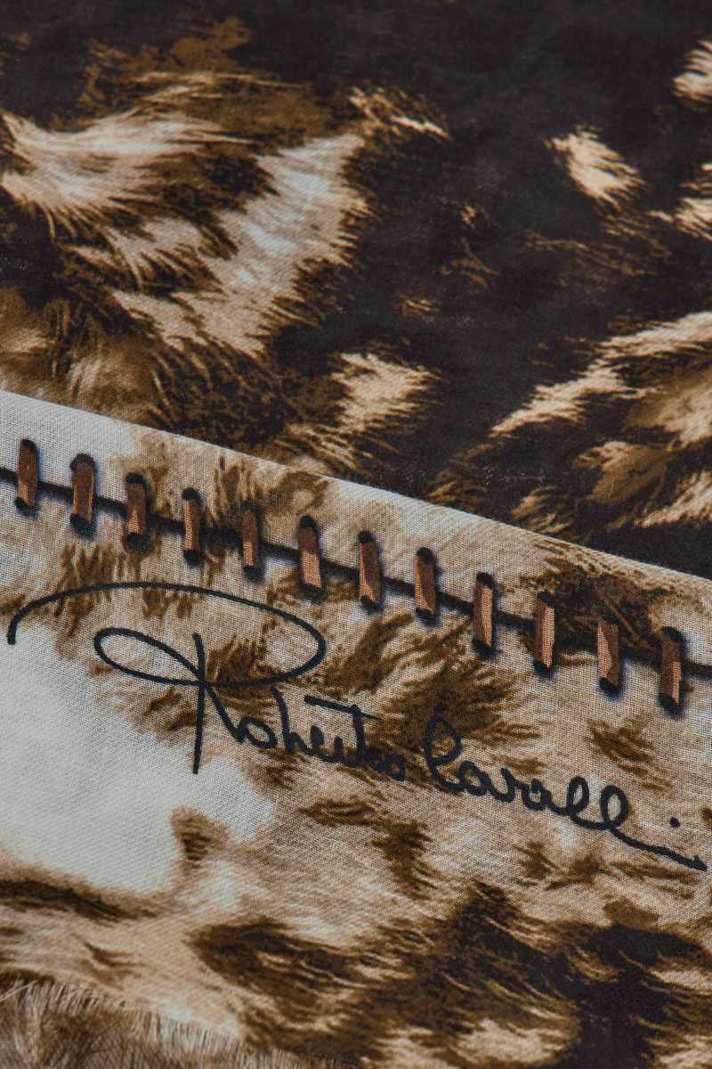 Roberto Cavalli Shawl with Appaloosa Print outlook