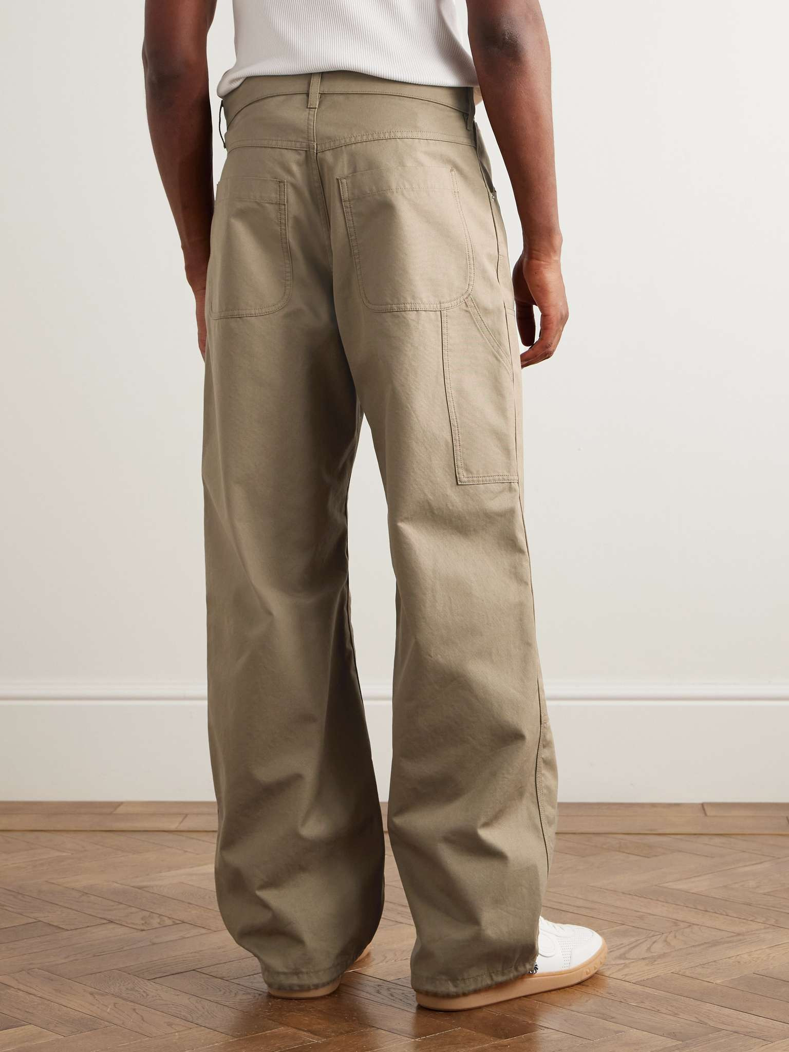 Straight-Leg Cotton-Canvas Cargo Trousers - 4