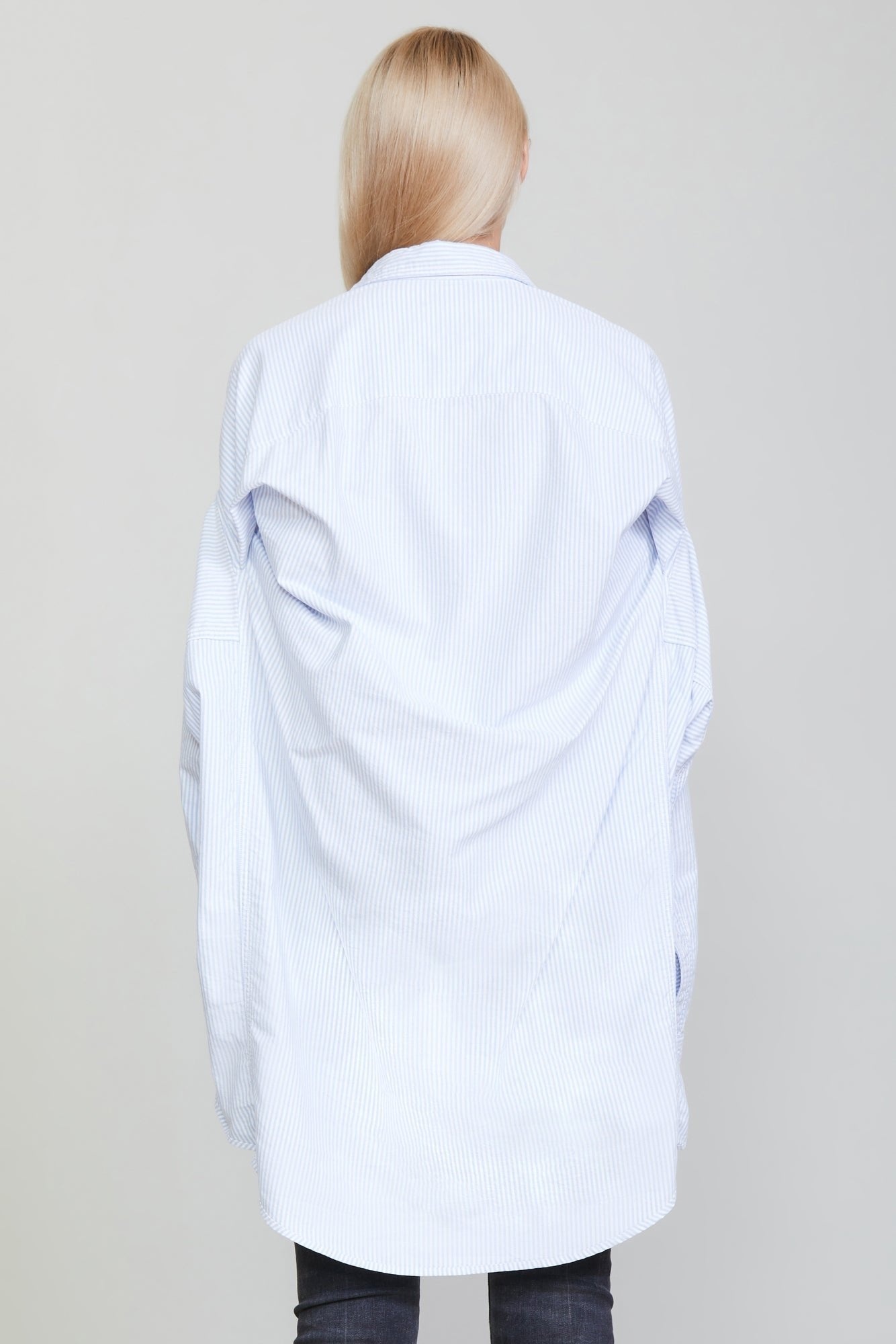 CONVERTIBLE BUTTONDOWN SHIRT - BLUE STRIPE - 5